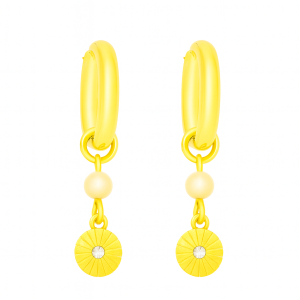 Golden Sun&Pearl Earring