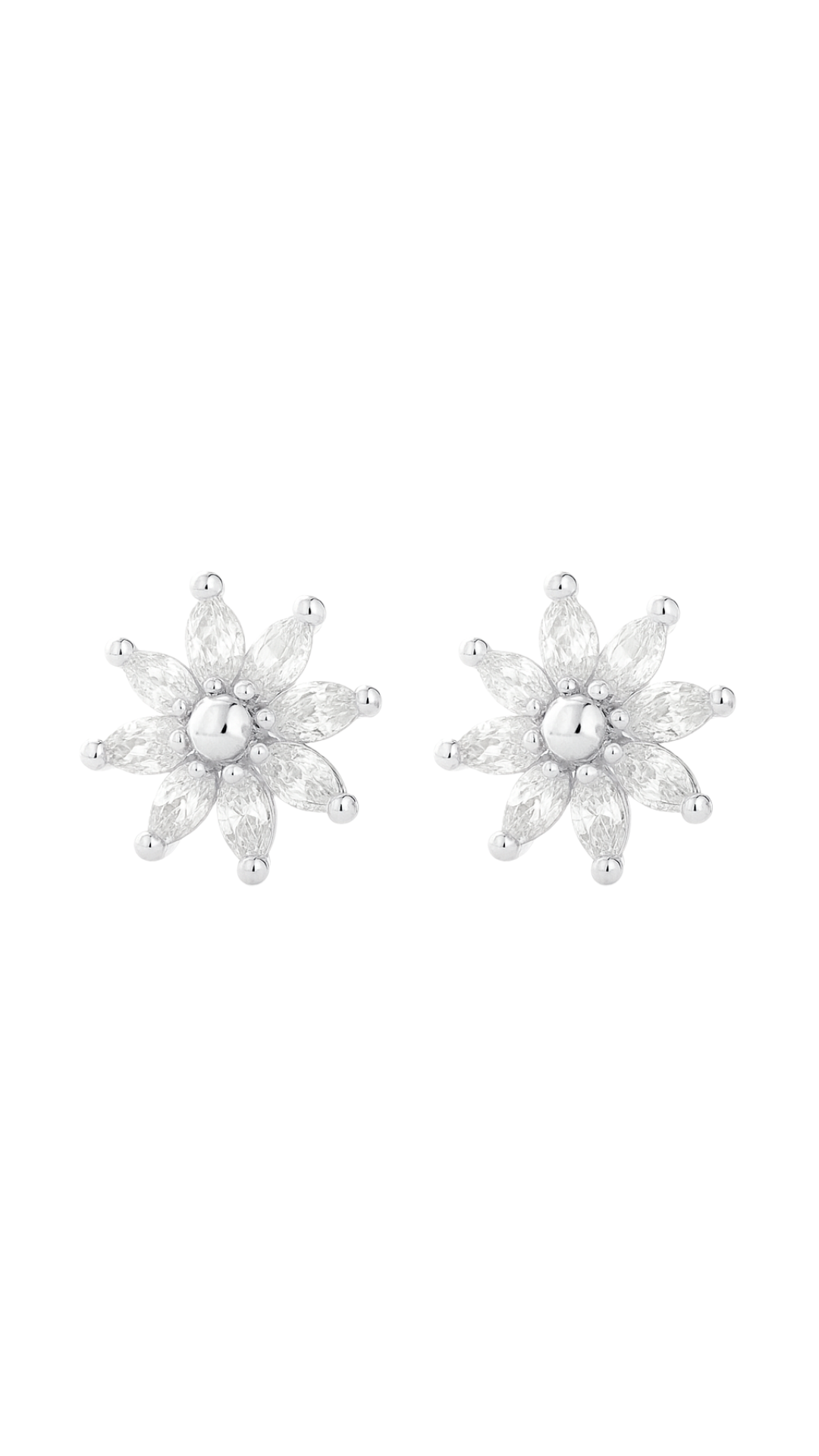 Silver Daisy Stud Earring - Image 2