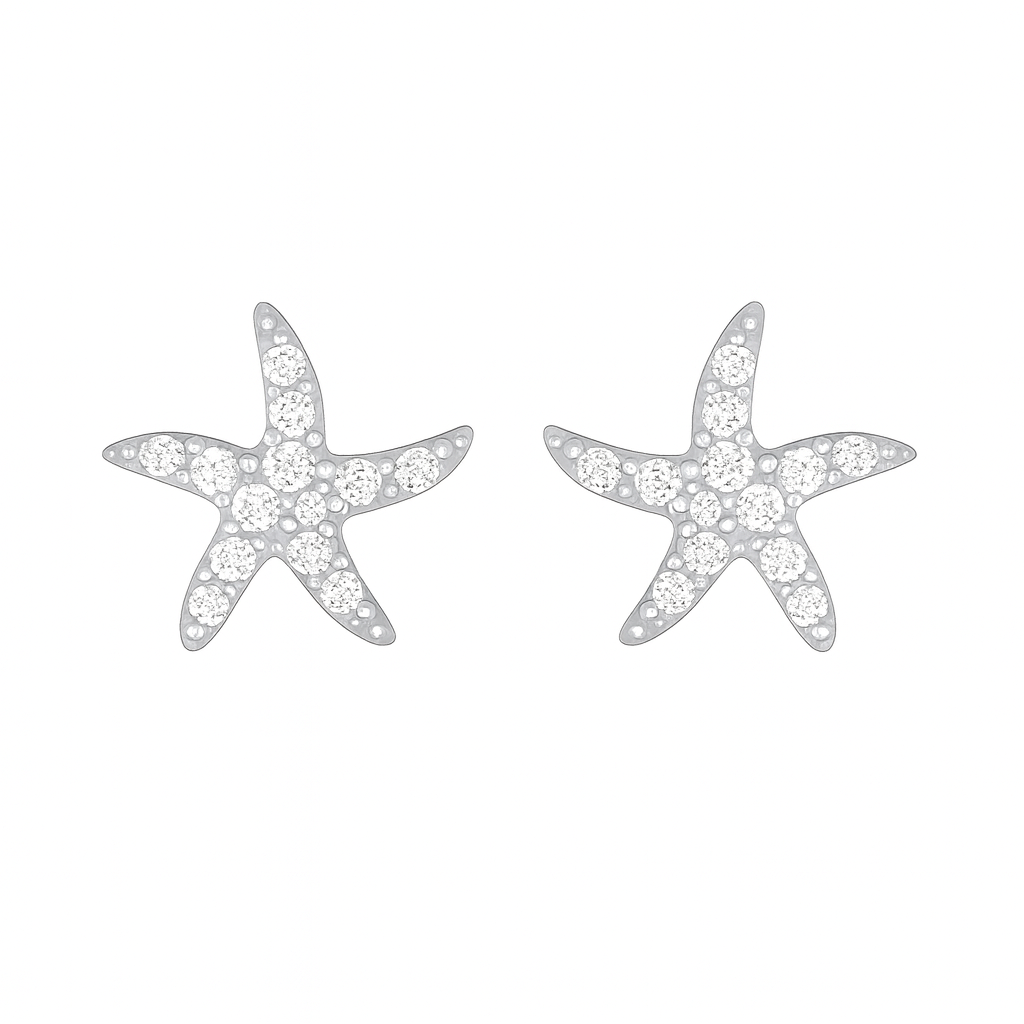 Silver Starfish Earring - Image 2