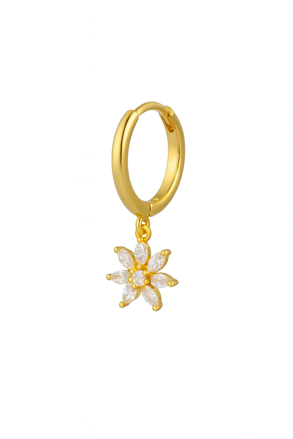 Golden Daisy Drop Earring - Image 2
