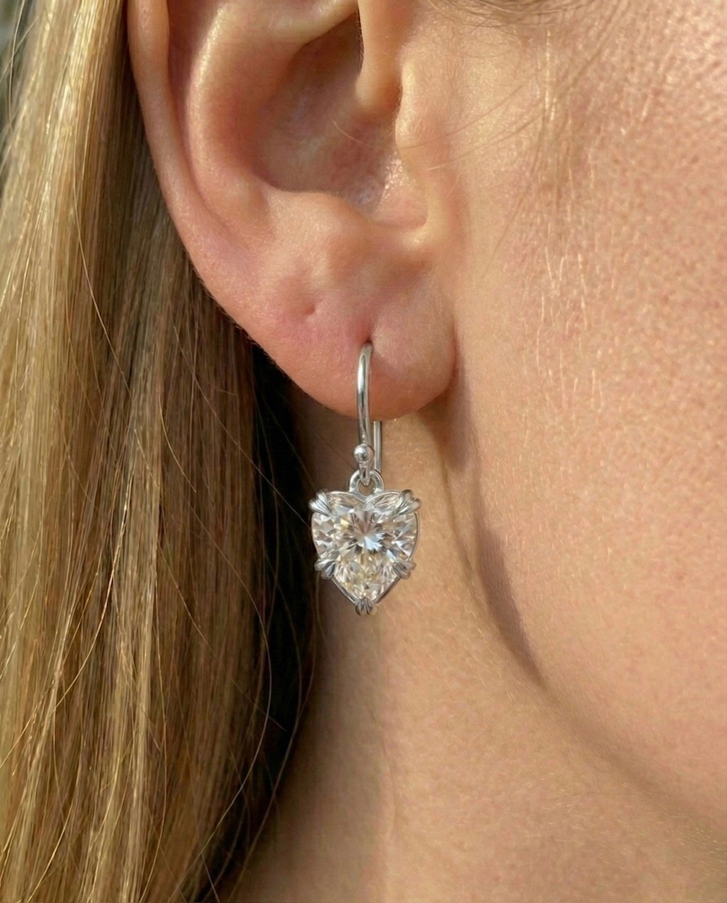 Heart Cut Silver Drop - Image 3